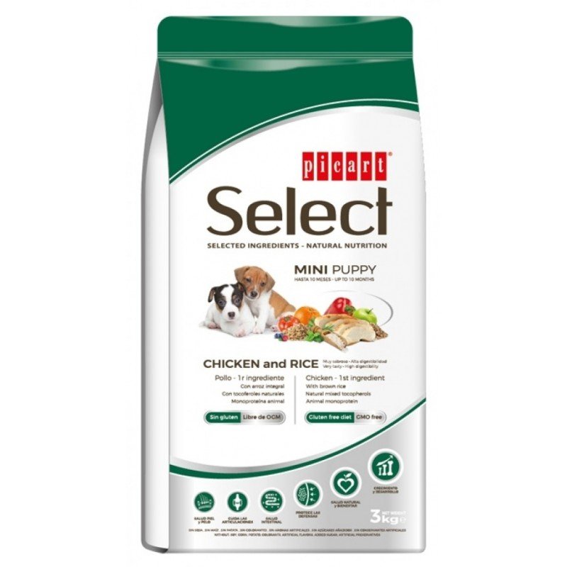 Picart Select Puppy Mini 3kg ΞΗΡΑ ΤΡΟΦΗ ΣΚΥΛΟΥ Picart Select Puppy Mini 3kg ΞΗΡΑ ΤΡΟΦΗ ΣΚΥΛΟΥ