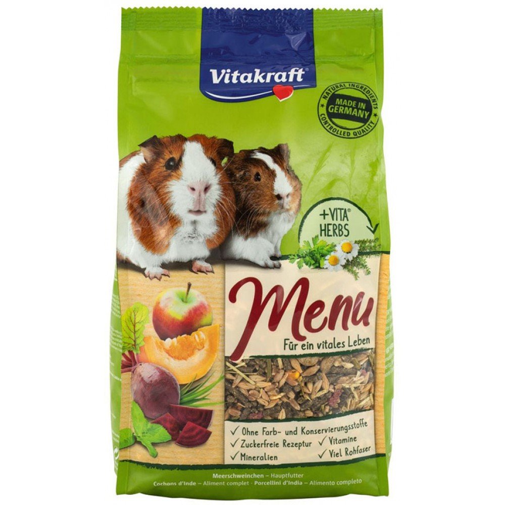 Ξηρά τροφή για Ινδικά χοιρίδια KIKI MAX MENU 1kg