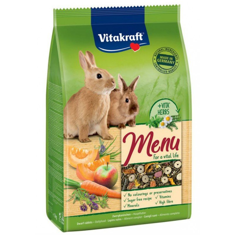 Vitakraft Menu Vital τροφή premium για κουνέλια 1kg ΤΡΟΦΕΣ ΚΟΥΝΕΛΙΩΝ