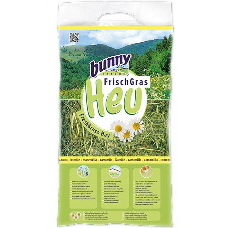 Χόρτο Bunny Freshgrass Hay Με Χαμομήλι 500gr ΜΙΚΡΑ ΖΩΑ - ΚΟΥΝΕΛΙΑ