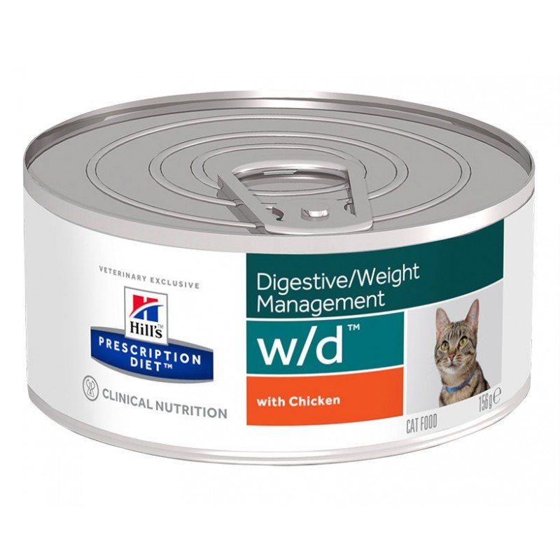 Hill's Prescription Diet w/d Digestive/Weight Management Για Γάτες 156gr ΓΑΤΕΣ