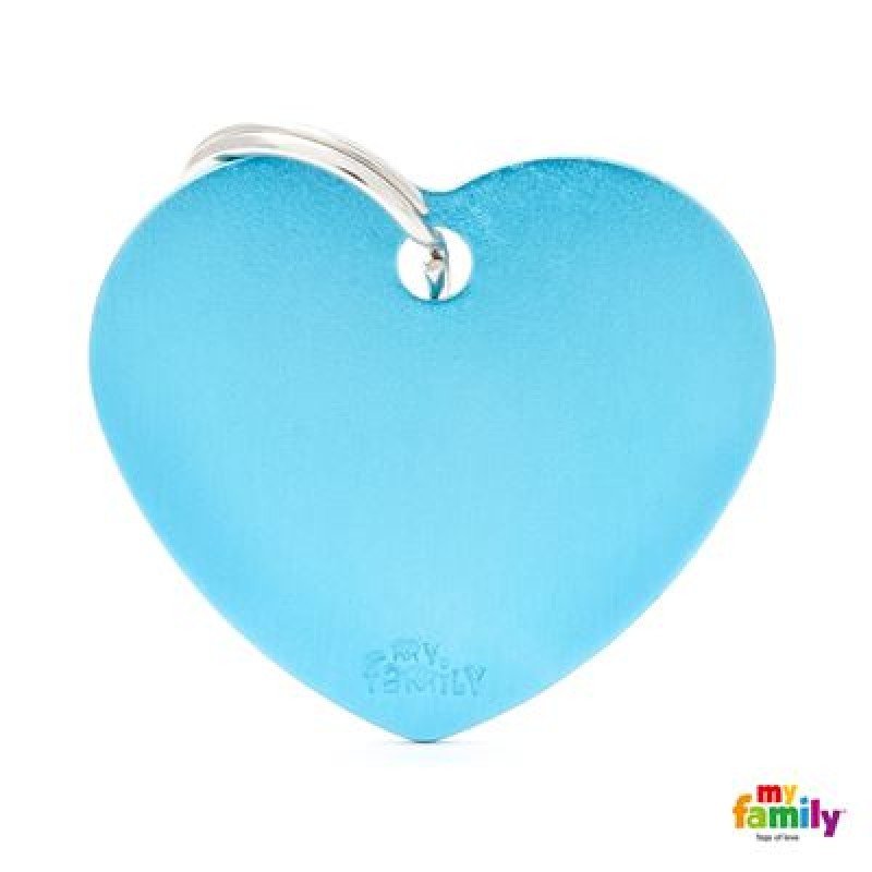 MY FAMILY BASIC LIGHT BLUE HEART LARGE TAG 4X2CM ΤΑΥΤΟΤΗΤΕΣ MY FAMILY BASIC LIGHT BLUE HEART LARGE TAG 4X2CM ΤΑΥΤΟΤΗΤΕΣ