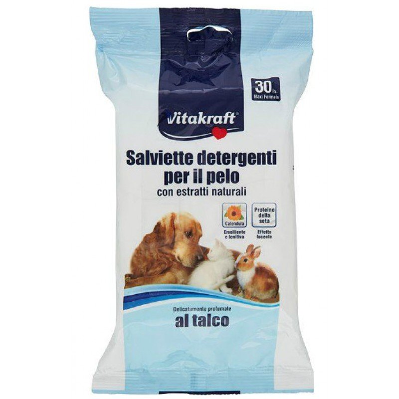 Vitakraft Μαντηλάκια Καθαρισμού με Calendula 30τεμ. ΣΚΥΛΟΙ Vitakraft Μαντηλάκια Καθαρισμού με Calendula 30τεμ. ΣΚΥΛΟΙ