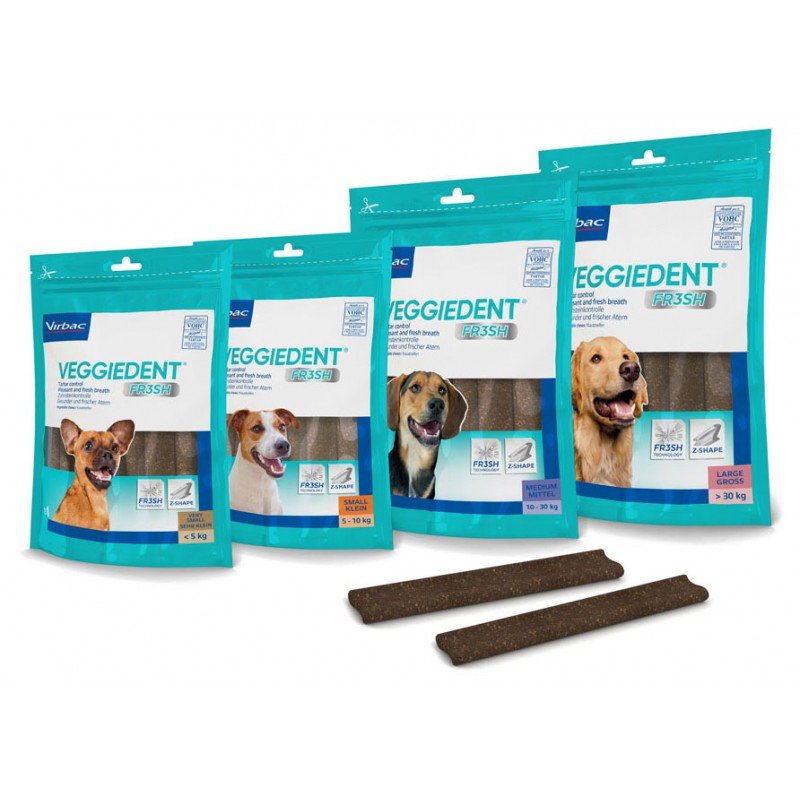 VeggieDent (15τμχ) της Virbac L για άνω των 30 kg με Χλωρεξιδίνη VeggieDent (15τμχ) της Virbac L για άνω των 30 kg με Χλωρεξιδίνη