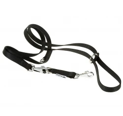 Εκπαιδευτικό λουρί τριών σημείων Ferplast Club GA Black 1,5x(120-200)cm