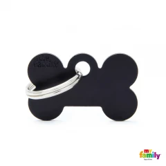 Ταυτότητα Σκύλου My Family Basic Black Bone Small Tag 3x2cm