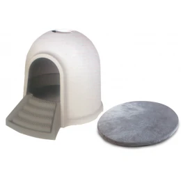 Σπίτι Σκύλου M-pets Igloo Γκρι 45,7x60x43cm με Στρωματάκι Σπίτι Σκύλου M-pets Igloo Γκρι 45,7x60x43cm με Στρωματάκι