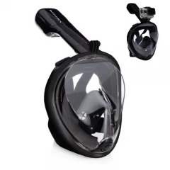 Μάσκα Θαλάσσης Full Face Free Breath Black Small - Medium