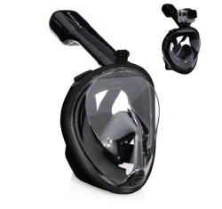 Μάσκα Θαλάσσης Full Face Free Breath Black Small - Medium Μάσκα Θαλάσσης Full Face Free Breath Black Small - Medium
