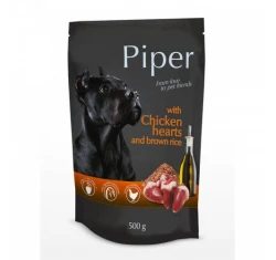 Pouch Σκύλου Piper Chicken Hearts & Brown rice (Καρδιά Κοτόπουλου & Καστανό Ρύζι) 500gr Pouch Σκύλου Piper Chicken Hearts & Brown rice (Καρδιά Κοτόπουλου & Καστανό Ρύζι) 500gr