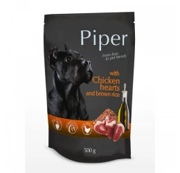 Pouch Σκύλου Piper Chicken Hearts & Brown rice (Καρδιά Κοτόπουλου & Καστανό Ρύζι) 500gr Pouch Σκύλου Piper Chicken Hearts & Brown rice (Καρδιά Κοτόπουλου & Καστανό Ρύζι) 500gr