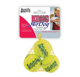 Kong Air Dog Tennis Ball With Squeaker Small 3τμχ Kong Air Dog Tennis Ball With Squeaker Small 3τμχ