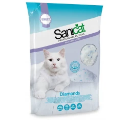 Κρυσταλλική Άμμος Γάτας Sanicat Diamonds Natural 15lt (7,1kg)
