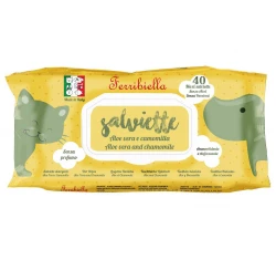 Μαντηλάκια Καθαρισμού (40τμχ) Ferribiella με Aloe Vera Και Χαμομήλι