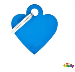Ταυτότητα Σκύλου My Family Basic Blue Heart Tag Small 3x2cm Ταυτότητα Σκύλου My Family Basic Blue Heart Tag Small 3x2cm