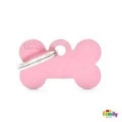 Ταυτότητα Σκύλου My Family Basic Pink Bone Tag Small 3x2cm Ταυτότητα Σκύλου My Family Basic Pink Bone Tag Small 3x2cm