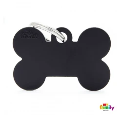 Ταυτότητα Σκύλου My Family Basic Black Bone Large Tag 4x2cm Ταυτότητα Σκύλου My Family Basic Black Bone Large Tag 4x2cm