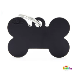 Ταυτότητα Σκύλου My Family Basic Black Bone Large Tag 4x2cm Ταυτότητα Σκύλου My Family Basic Black Bone Large Tag 4x2cm