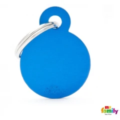Ταυτότητα Σκύλου My Family Basic Blue Circle Tag Small 3x2cm