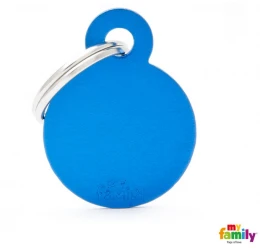 Ταυτότητα Σκύλου My Family Basic Blue Circle Tag Small 3x2cm Ταυτότητα Σκύλου My Family Basic Blue Circle Tag Small 3x2cm