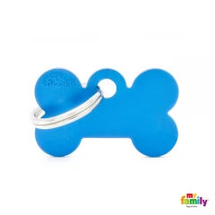 Ταυτότητα Σκύλου My Family Basic Blue Bone Tag Small 3x2cm