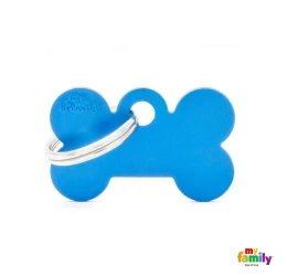 Ταυτότητα Σκύλου My Family Basic Blue Bone Tag Small 3x2cm Ταυτότητα Σκύλου My Family Basic Blue Bone Tag Small 3x2cm