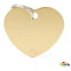 ΤΑΥΤΟΤΗΤΑ ΣΚΥΛΟΥ MY FAMILY BASIC GOLD HEART TAG LARGE 4x2cm ΤΑΥΤΟΤΗΤΕΣ