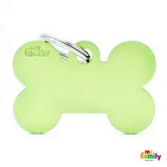 Ταυτότητα Σκύλου My Family Basic Green Bone Tag Large 4x2cm