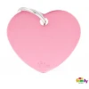 ΤΑΥΤΟΤΗΤΑ ΣΚΥΛΟΥ MY FAMILY BASIC PINK HEART TAG LARGE 4x2cm ΣΚΥΛΟΙ