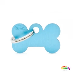 Ταυτότητα Σκύλου My Family Basic Light Blue Bone Tag Small 3x2cm Ταυτότητα Σκύλου My Family Basic Light Blue Bone Tag Small 3x2cm