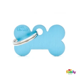 Ταυτότητα Σκύλου My Family Basic Light Blue Bone Tag Small 3x2cm Ταυτότητα Σκύλου My Family Basic Light Blue Bone Tag Small 3x2cm