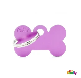 Ταυτότητα Σκύλου My Family Basic Purple Bone Tag Small 3x2cm Ταυτότητα Σκύλου My Family Basic Purple Bone Tag Small 3x2cm
