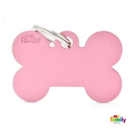 Ταυτότητα Σκύλου My Family Basic Pink Bone Tag Large 4x2cm Ταυτότητα Σκύλου My Family Basic Pink Bone Tag Large 4x2cm