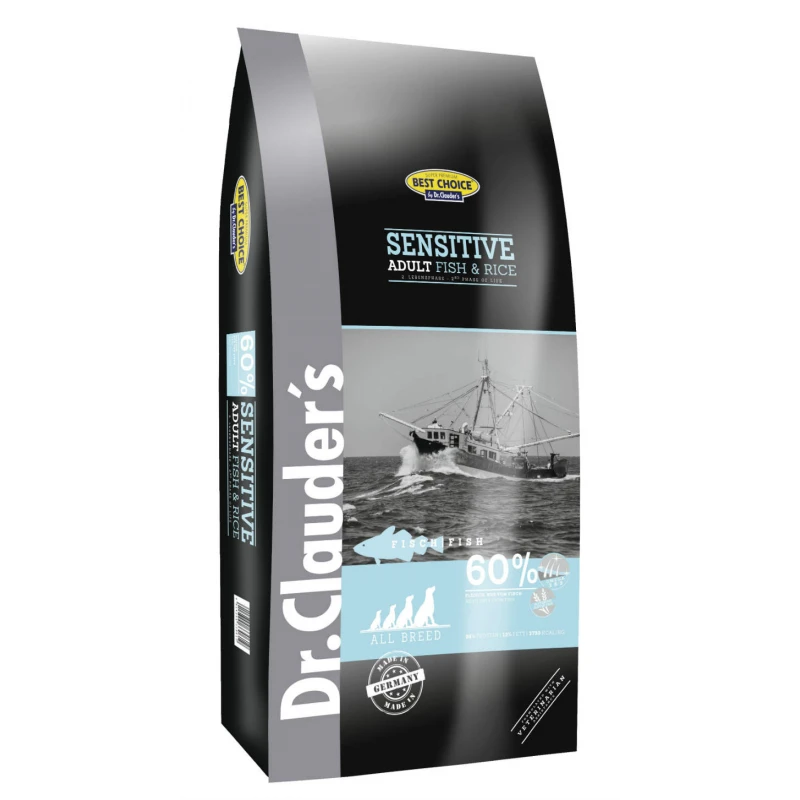 DR. CLAUDER'S BEST CHOICE ADULT FISH & RICE 12,5KG + 4KG ΔΩΡΟ ΣΚΥΛΟΙ