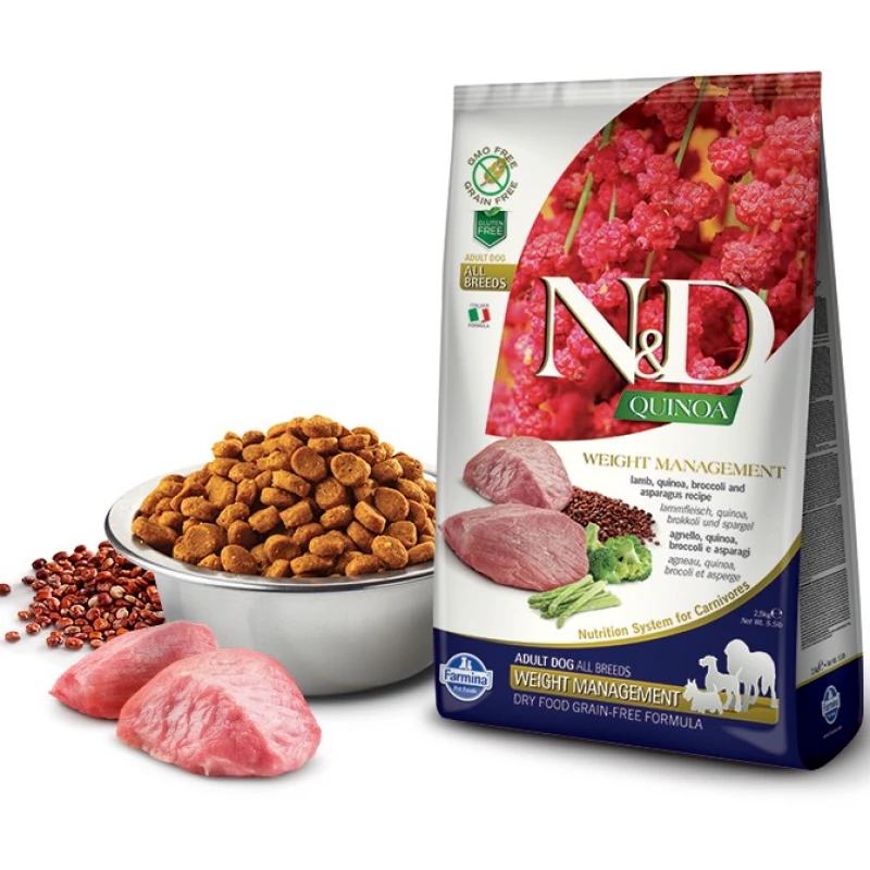 N & D QUINOA WEIGHT MANAGEMENT LAMB 2.5kg ΞΗΡΑ ΤΡΟΦΗ ΣΚΥΛΟΥ