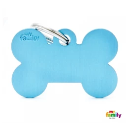 Ταυτότητα Σκύλου My Family Basic Light Blue Bone Tag Large 4x2cm Ταυτότητα Σκύλου My Family Basic Light Blue Bone Tag Large 4x2cm