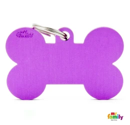 Ταυτότητα Σκύλου My Family Basic Purple Bone Tag Xlarge 4,8x3,15cm