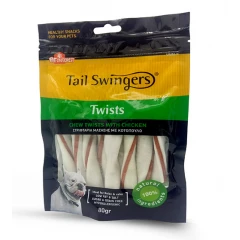 Λιχουδιές Σκύλου Tailswingers Chew Twists με Κοτόπουλο 9cm 80gr Λιχουδιές Σκύλου Tailswingers Chew Twists με Κοτόπουλο 9cm 80gr