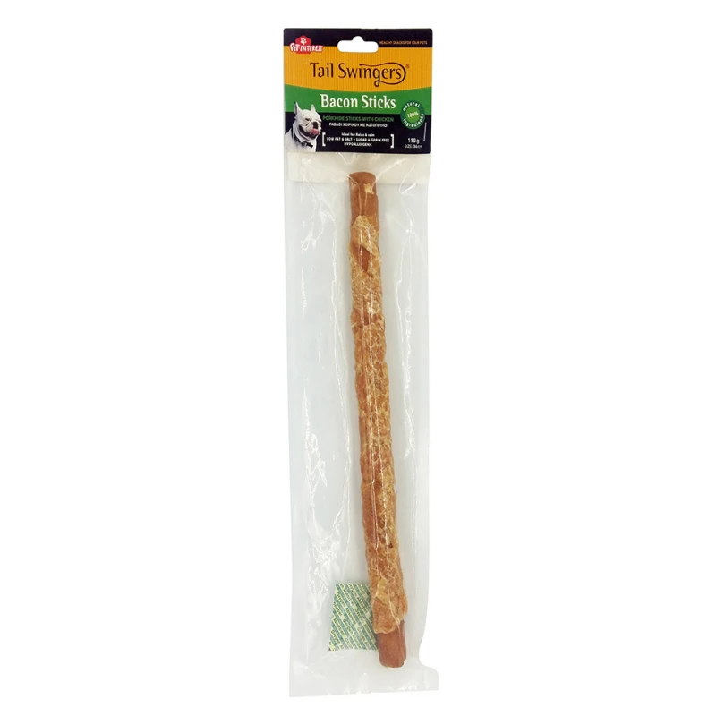 Bacon Stick με Κοτόπουλο της Pet Interest 110gr (34εκ) ΣΚΥΛΟΙ