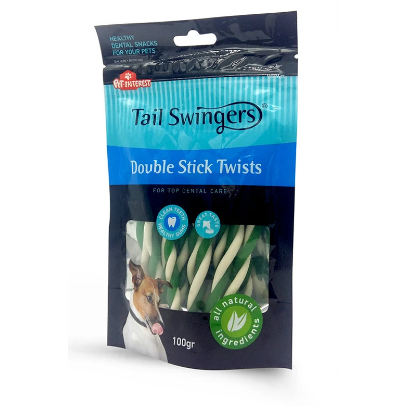 Λιχουδιές Σκύλου Pet Interest Tailswingers Dental Double Stick Twists 100gr ΣΚΥΛΟΙ