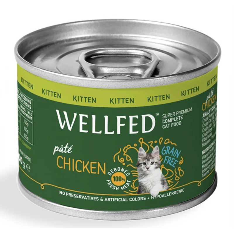 NATUREST WELLFED KITTEN GRAIN FREE ΚΟΤΟΠΟΥΛΟ 200gr ΥΓΡΗ ΤΡΟΦΗ -  ΚΟΝΣΕΡΒΕΣ ΓΑΤΑΣ