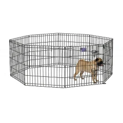 Συρμάτινο Πάρκο Εκπαίδευσης Midwest  8 Πάνελς των 61cm x 61cm Μαύρο Συρμάτινο Πάρκο Εκπαίδευσης Midwest  8 Πάνελς των 61cm x 61cm Μαύρο