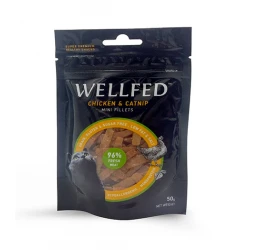 Φιλετάκια της Pet Interest Wellfed Κοτόπουλο και Catnip 50gr Φιλετάκια της Pet Interest Wellfed Κοτόπουλο και Catnip 50gr
