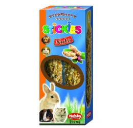 Nobby Bunny Sticks με ξηρούς καρπούς 2 x 56gr Nobby Bunny Sticks με ξηρούς καρπούς 2 x 56gr
