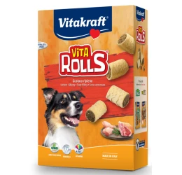 Vita Rolls - Τραγανά γεμιστά μπισκότα 400gr Vita Rolls - Τραγανά γεμιστά μπισκότα 400gr