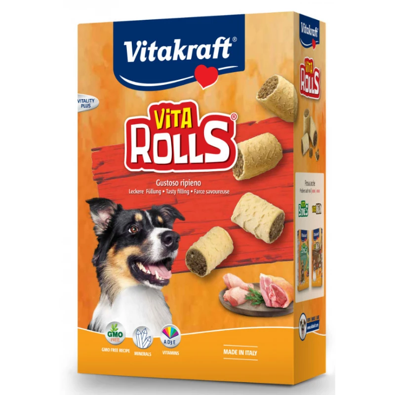 Vita Rolls - Τραγανά γεμιστά μπισκότα 400gr ΣΚΥΛΟΙ