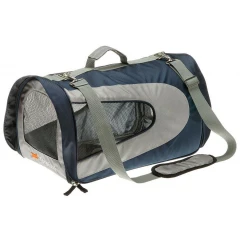 Τσάντα Μεταφοράς Σκύλου & Γάτας Beauty Της Ferplast Μπλε Σκούρο - Γκρι Medium (52x30xh30cm)