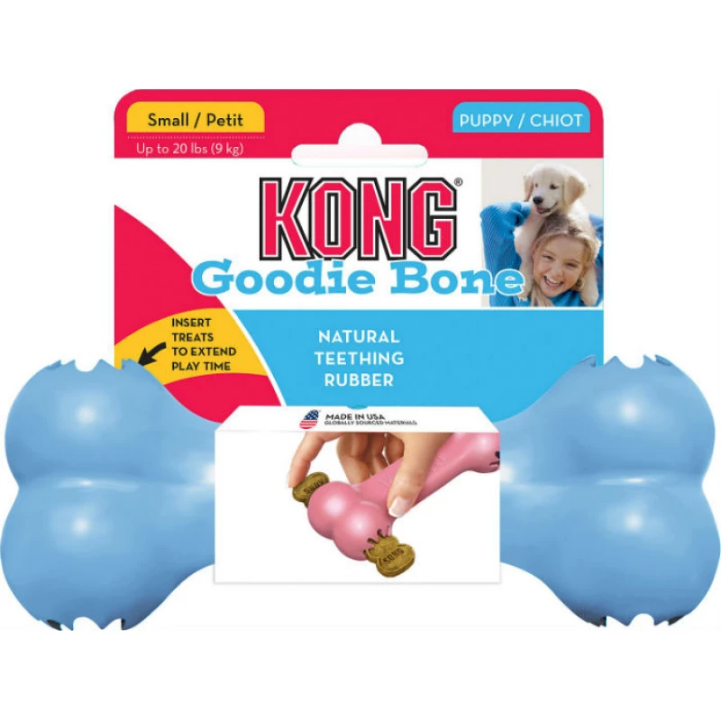 KONG PUPPY GOODIE BONE XSMALL ΜΕ ΣΚΟΙΝΙ ΠΑΙΧΝΙΔΙΑ