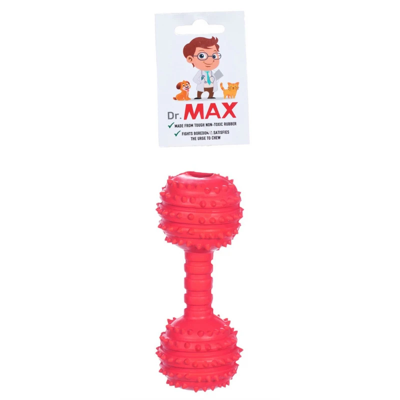 Παιχνίδι Σκύλου Dr. Max Studded Dumbell Κόκκινο Large 14cm 1 +1 ΔΩΡΟ Παιχνίδι Σκύλου Dr. Max Studded Dumbell Κόκκινο Large 14cm 1 +1 ΔΩΡΟ