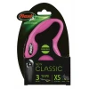 FLEXI NEW CLASSIC XSMALL ΙΜΑΝΤΑΣ 3M ΕΩΣ 12KG ΡΟΖ ΣΚΥΛΟΙ